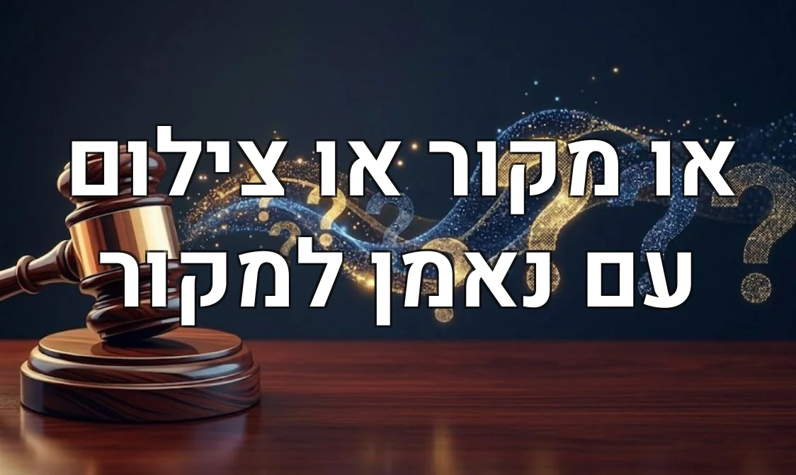או מקור או צילום עם נאמן למקור