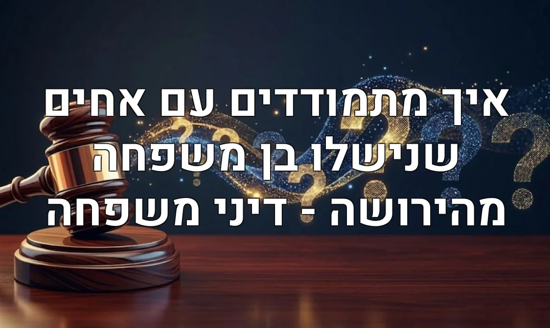 איך מתמודדים עם אחים שנישלו בן משפחה מהירושה - דיני משפחה