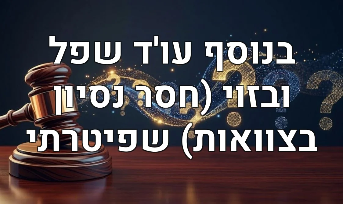 בנוסף עו'ד שפל ובזוי (חסר נסיון בצוואות) שפיטרתי