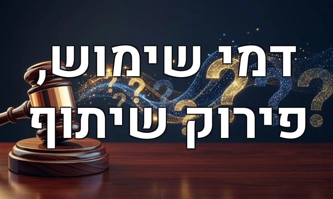 דמי שימוש, פירוק שיתוף