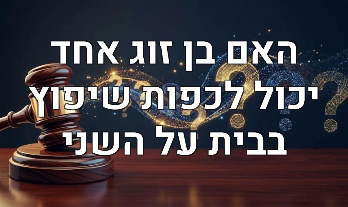 האם בן זוג אחד יכול לכפות שיפוץ בבית על השני