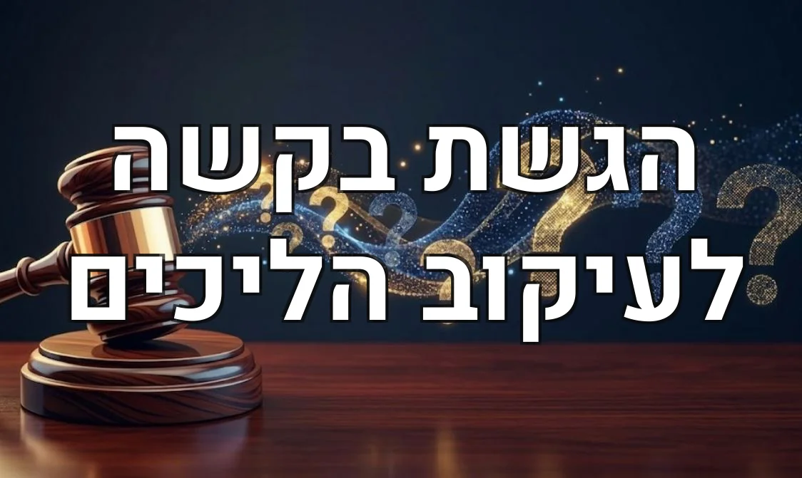הגשת בקשה לעיקוב הליכים