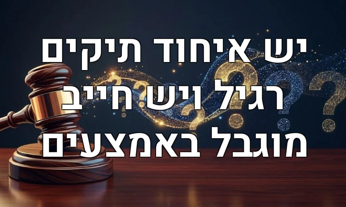 יש איחוד תיקים רגיל ויש חייב מוגבל באמצעים