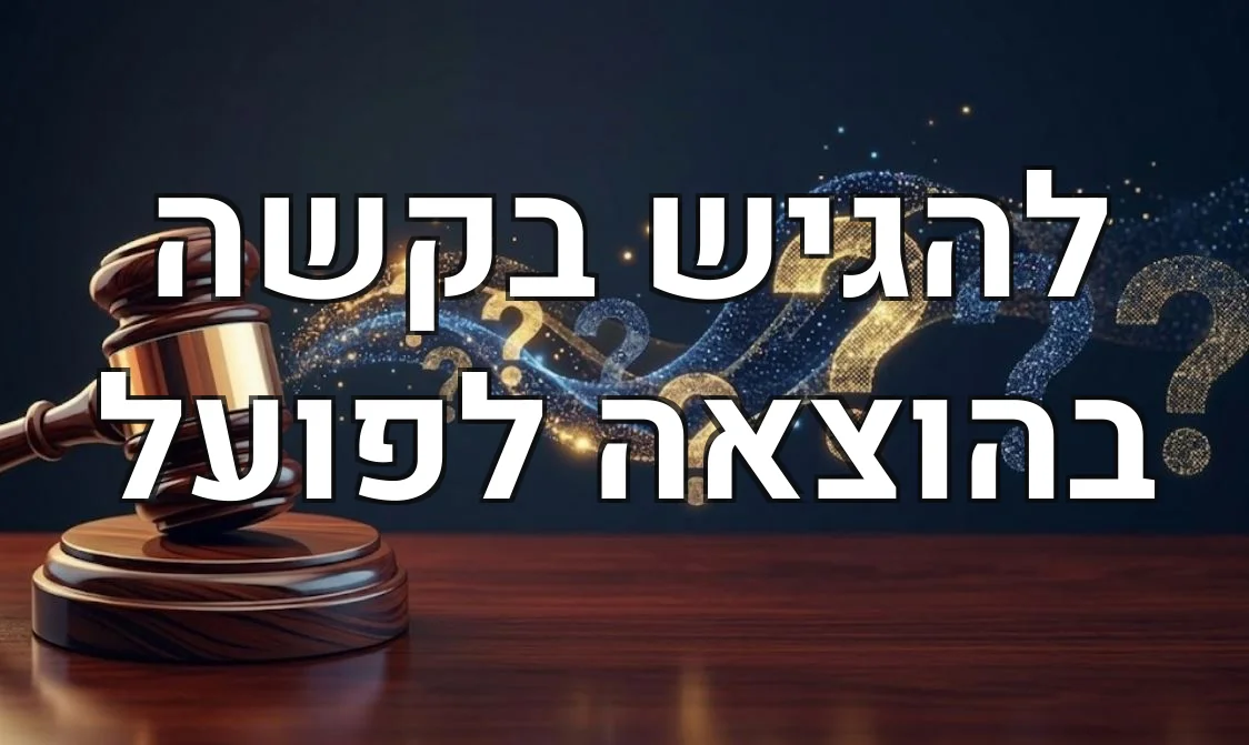 להגיש בקשה בהוצאה לפועל