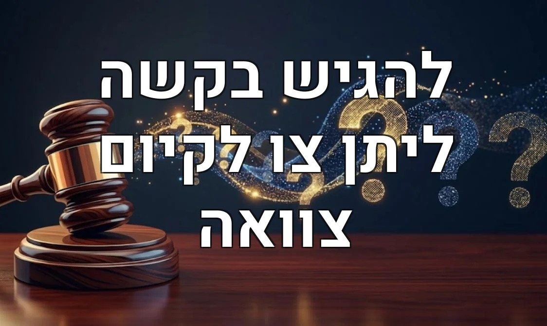 להגיש בקשה ליתן צו לקיום צוואה