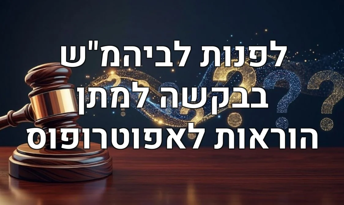 לפנות לביהמ"ש בבקשה למתן הוראות לאפוטרופוס