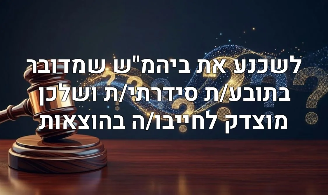 לשכנע את ביהמ"ש שמדובר בתובע/ת סידרתי/ת ושלכן מוצדק לחייבו/ה בהוצאות