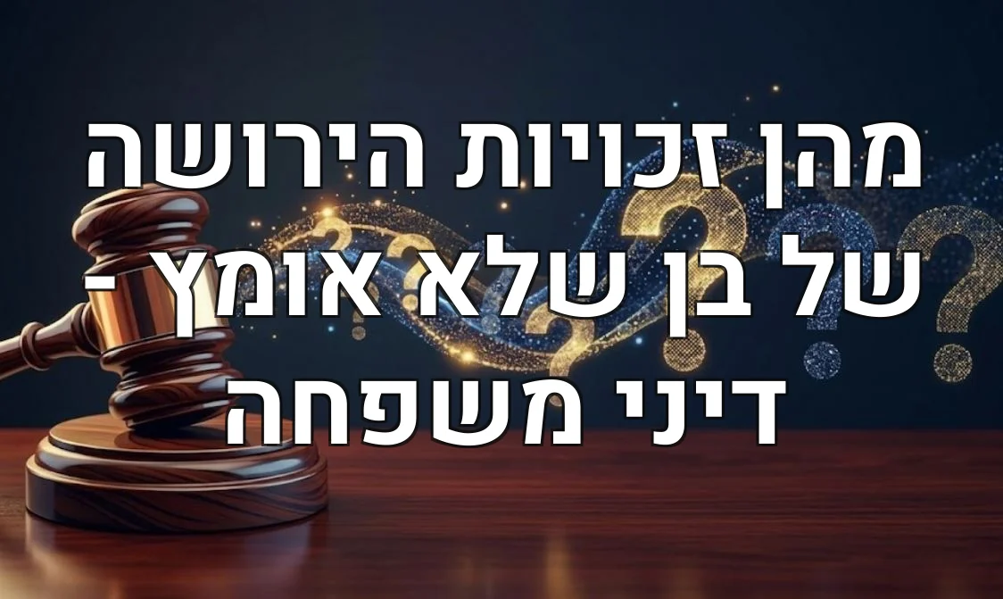 מהן זכויות הירושה של בן שלא אומץ - דיני משפחה