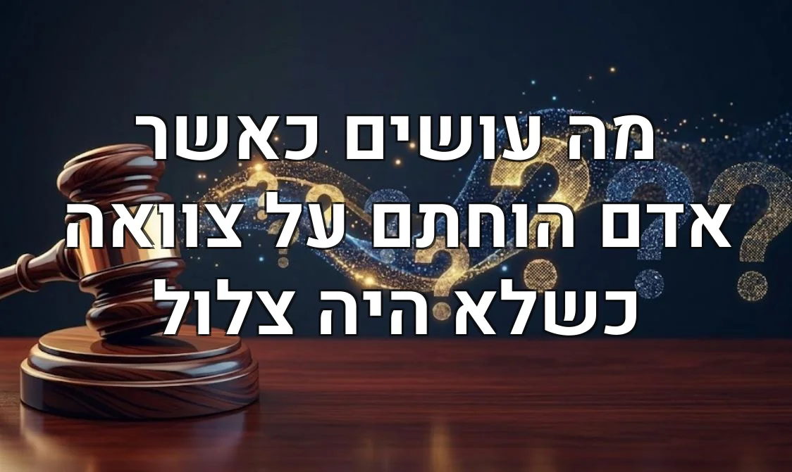 מה עושים כאשר אדם הוחתם על צוואה כשלא היה צלול