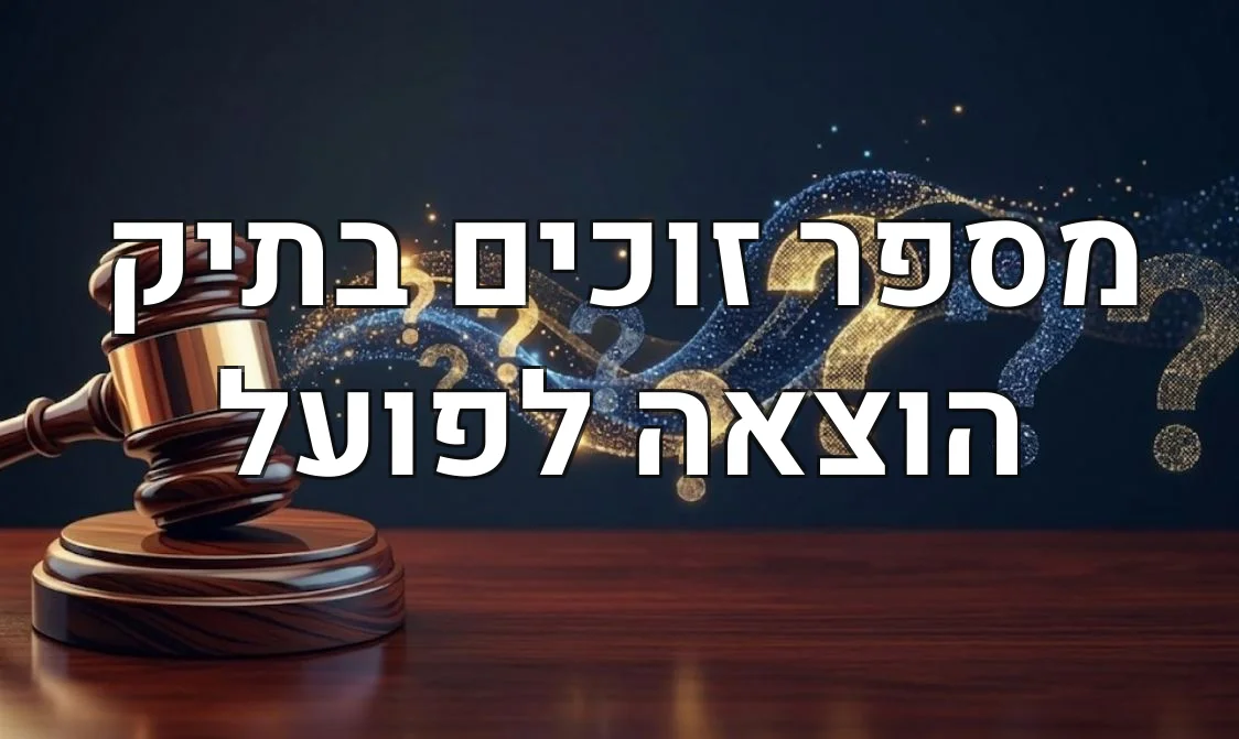 מספר זוכים בתיק הוצאה לפועל