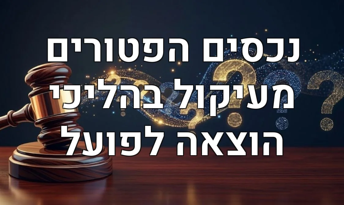 נכסים הפטורים מעיקול בהליכי הוצאה לפועל