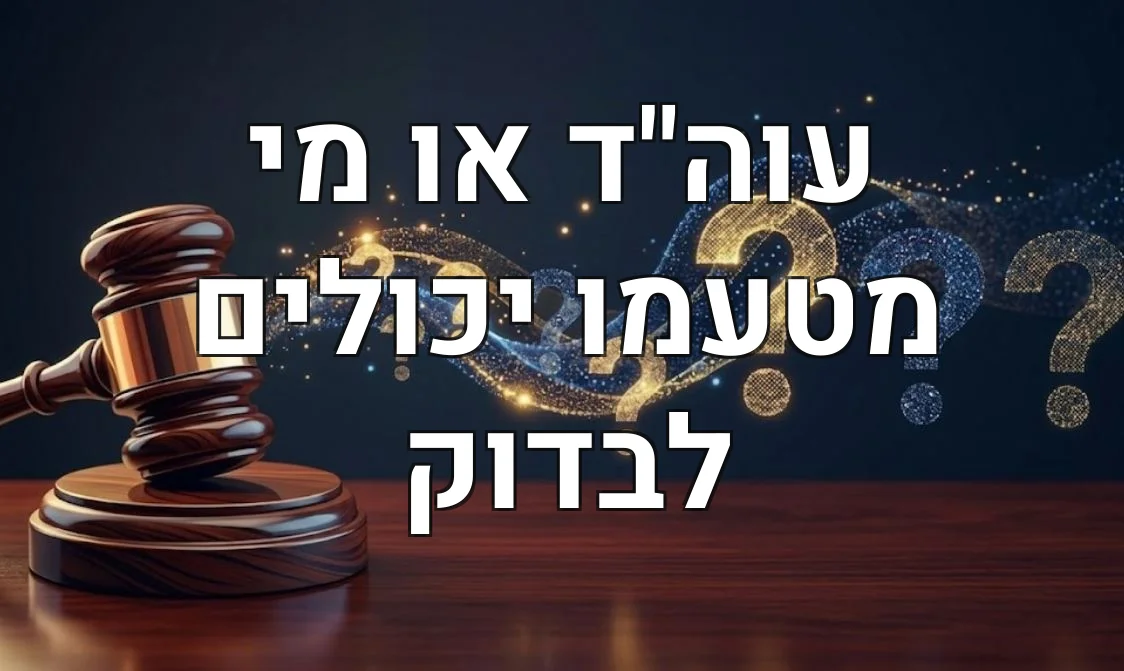 עוה"ד או מי מטעמו יכולים לבדוק