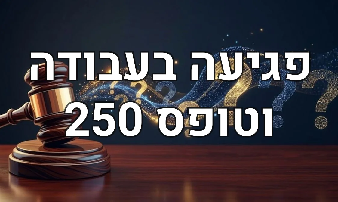פגיעה בעבודה וטופס 250