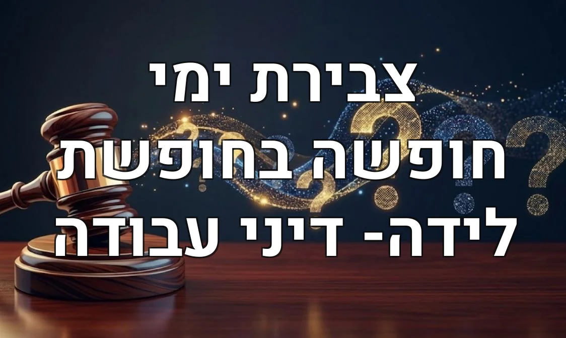 צבירת ימי חופשה בחופשת לידה- דיני עבודה