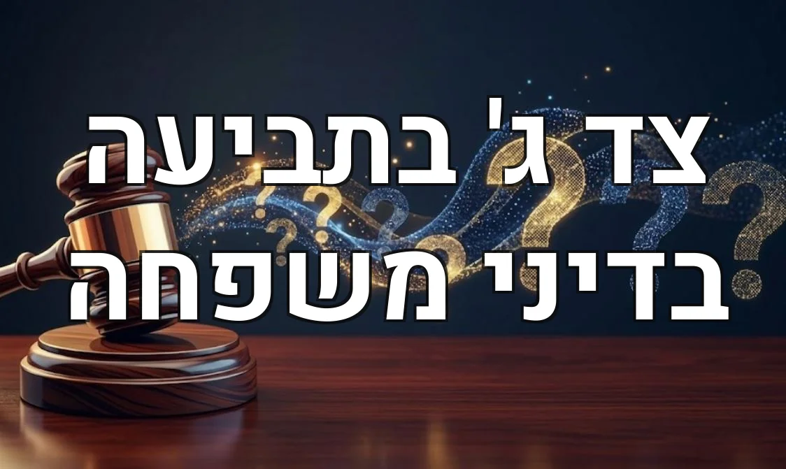 צד ג' בתביעה בדיני משפחה