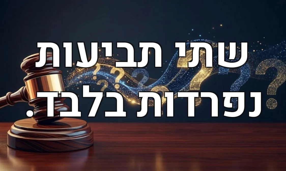 שתי תביעות נפרדות בלבד.