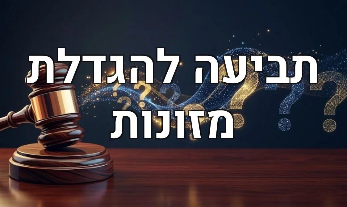 תביעה להגדלת מזונות